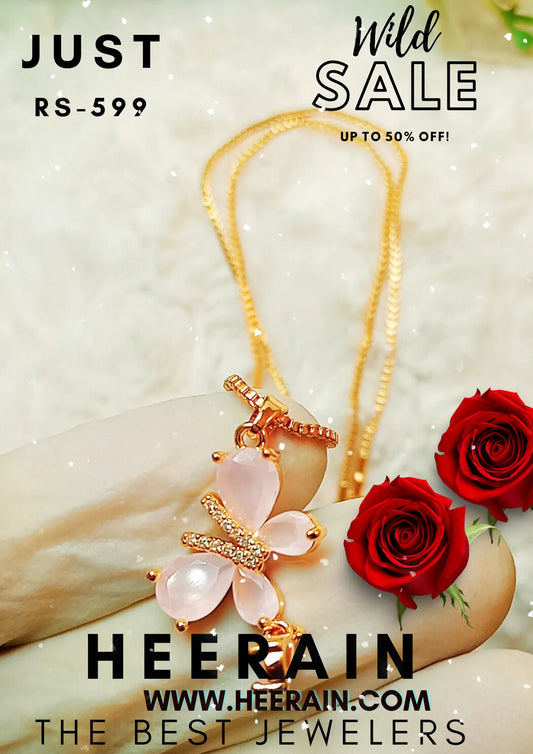 "Luxury Butterfly Pendant Necklace – Stylish and Affordable"