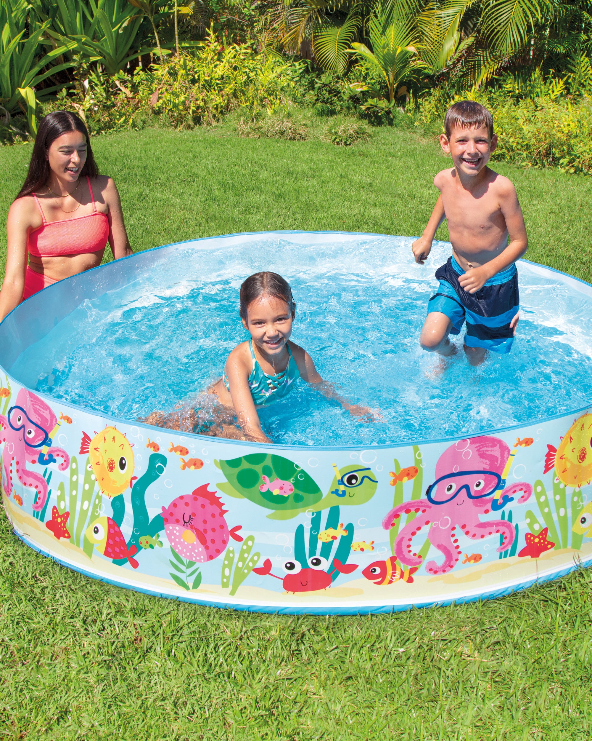 INTEX Ocean Reef Inflatable Pool – 6 Feet (Kids Pool Without Air)