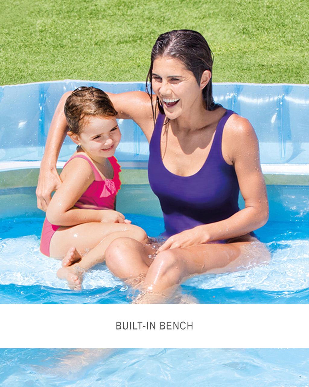 Swim Center® Round Inflatable Family Lounge Pool