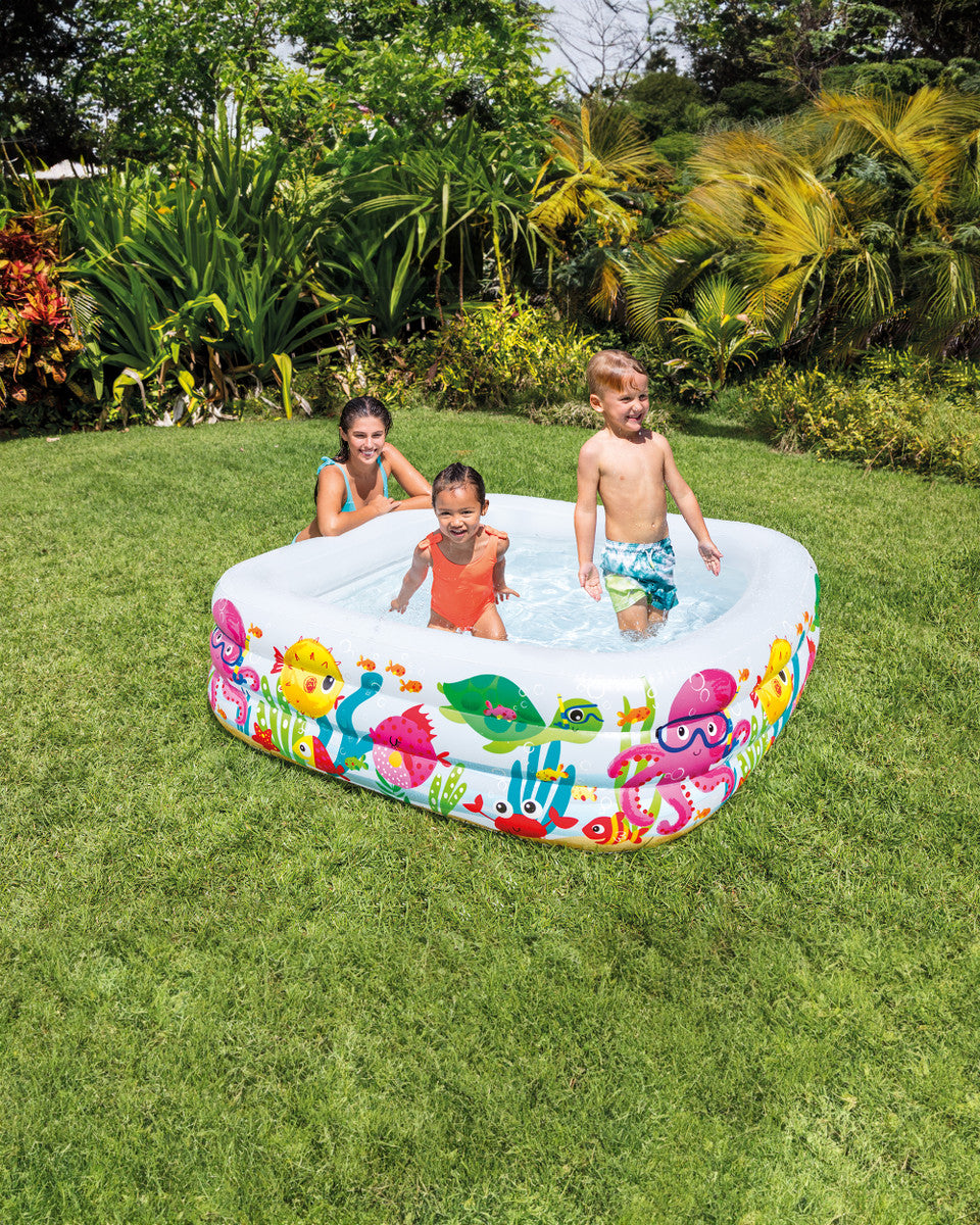 Sea Aquarium Inflatable Pool  62.5in x 62.5 in