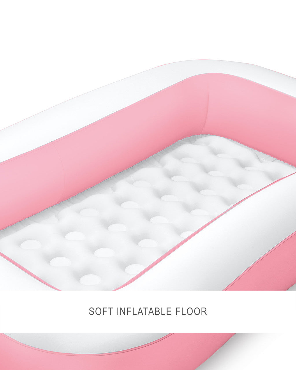 Pink Rectangular Inflatable Kiddie Pool