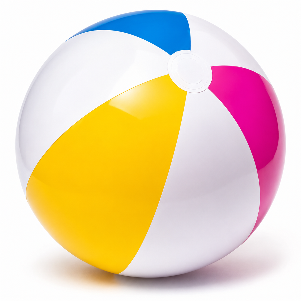 Intex Glossy Panel Beach Ball 24 Inch | Model 59030 | Colorful Inflatable Pool & Beach Toy