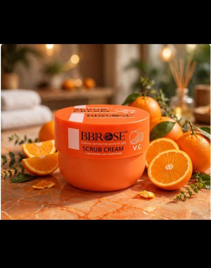 BBROSE Facial Scrub Cream Collection – Deep Cleansing, Brightening & Hydrating Exfoliator (Hyaluronic Acid, Rose & Salicylic, Vitamin C, Wheat Extract)