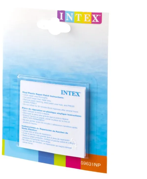 Intex Swimming Pool Repair Patch (6 Pack) – Tube, Vinyl & Inflatable Puncture Fix Kit 59631NP